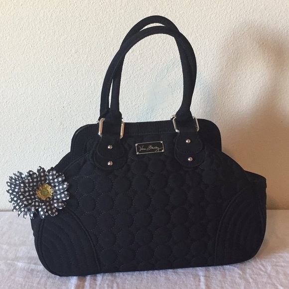 Vera Bradley Handbags - 🌻Vera Bradley, Quilted, Doctor Bag, Black, used🌻
